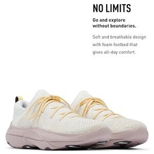 NWOT Sorel Explorer Blitz Stride Lace Sneakers White Beige Lavender Size 6.5